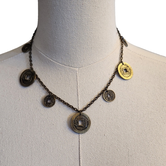 Vintage Asian Inspired Necklace and Earrings - Picture 6 of 8